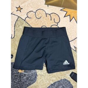 Adidas Womens Aeroready Black Compression Athletic Shorts 4 Inch Inseam Small